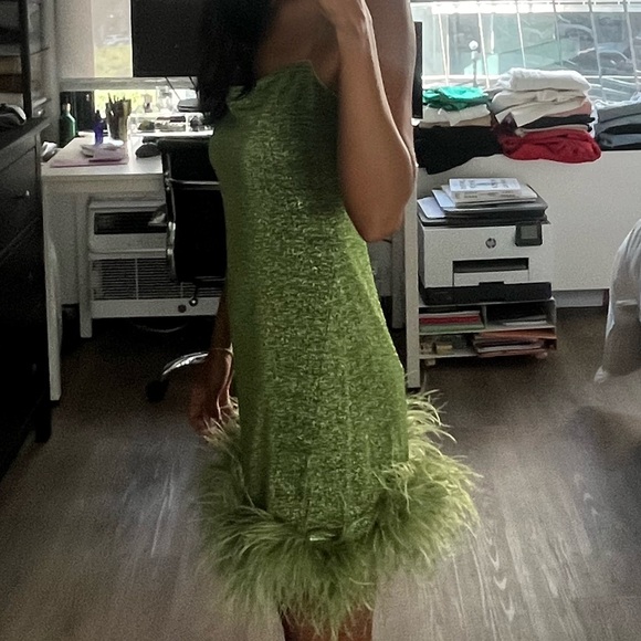 Oséree Lumière Plumage lurex minidress - Picture 13 of 15